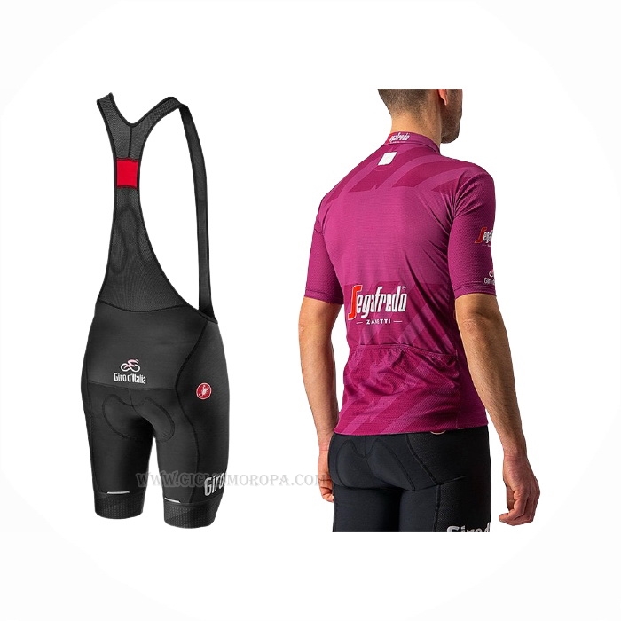 2021 Ropa Ciclismo Giro d'Italia Fucsia Mangas Corta y Culotte Corto